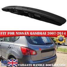 FOR NISSAN QASHQAI J10 2007-2013 BLACK REAR TAILGATE BOOT LID HANDLE COVER TRIM