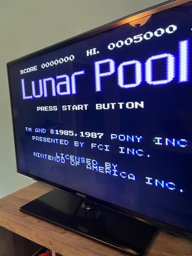 Lunar Pool (Nes, Nintendo Entertainment System) Tested and Working! - Picture 4 of 4