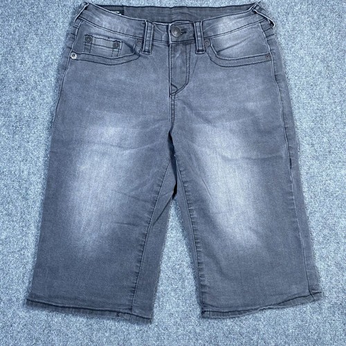 True Religion Geno Shorts Boys 14 Black Pocketed Relaxed Slim Zip