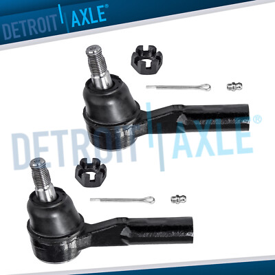 2pc Front Outer Tie Rod End Links for Chevrolet Colorado GMC Canyon Isuzu I-280