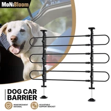 Dog Car Barrier Metal Adjustable Pet Divider Universal Fit Vehicle SUV Safe Gate