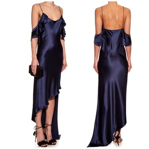 midnight blue evening dress