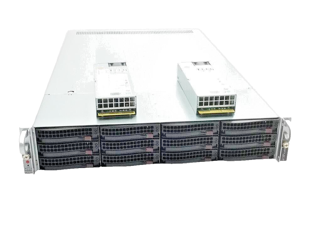 2U 12 Bay SAS3 SuperMicro Server 6028U-TR4T+ W/ X10DRU-i+ Barebone 