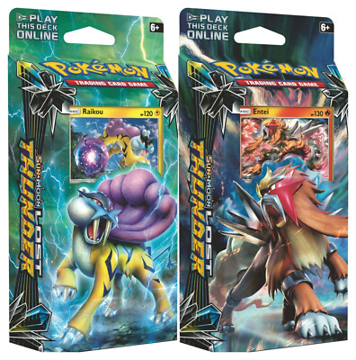 NEW Pokemon TCG Lost Thunder THEME DECKS Set of 2 Sun & Moon SM8