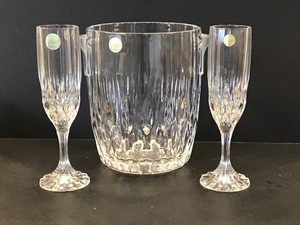 glass wine cooler bucket