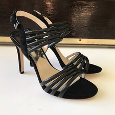 MICHAEL KORS Cameron Sandal Black Suede US Women's 8M with 4-5 Inch Heel