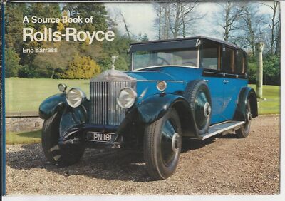 Rolls Royce (Source Book S.) [Hardcover] [Jul 01, 1983] Barrass, E.