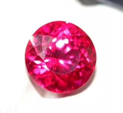 Superb Burmese Round Pinkish Red Ruby9-11 Ct Natural Loose