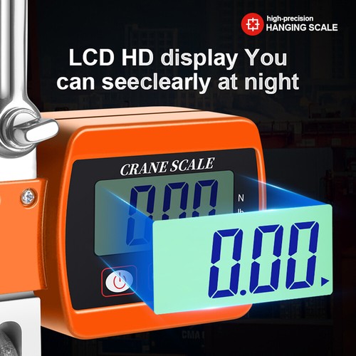 LCD Digital Display Crance Scale 0.05-500kg Portable Industrial Electronic N1H6 - Picture 6 of 11