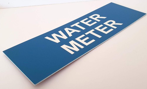 Water Meter Sign Plaque Cupboard Utility Room Shed - Picture 151 of 230