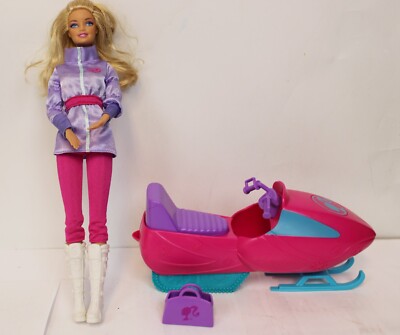 Barbie I Can Be Arctic Rescue Doll Purple Snowmobile Bag Polar Ice