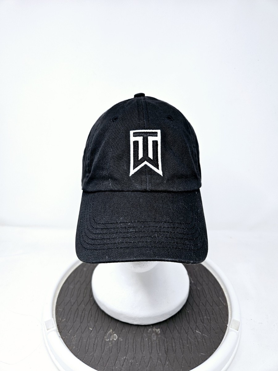 Nike Hat Black Baseball Cap Tiger Woods Collection Swoosh Logo Golf Buick  Strap