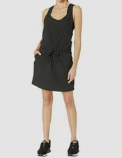 Fig 256756 Women's Black Jul Scoop Neck Sleeveless Shift Dress Size X-Large