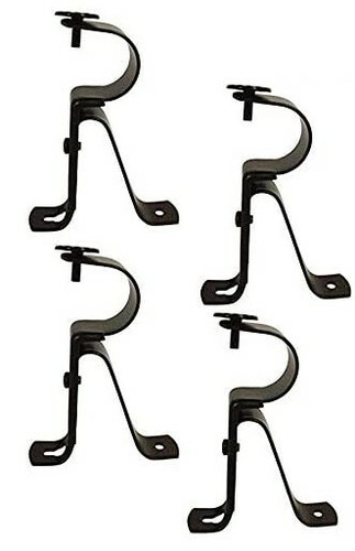 TEJATAN Curtain Rod Bracket for 1" Diameter Rods (4x Lot)