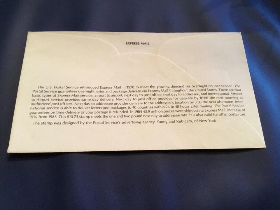 Fundas FDC 1985 #2122 dos lb. Tarifa de correo urgente $10,75 firmada hecha en EE. UU. Foto 2 de 2