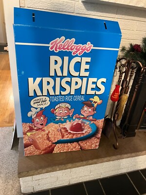 Rare Large Vintage Kellogg's Rice Krispies Box Store Display 24''x36''x8''