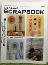 Vintage Macrame Scrapbook Marcrame Patterns Home Decor Bathroom Dining Fireplace