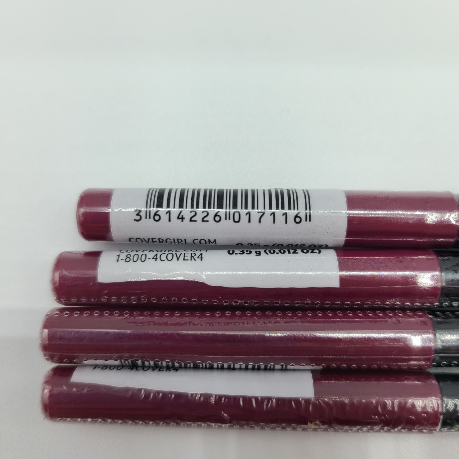 4 x CoverGirl Exhibitionist Lip Liner Pencil #225 GARNET RED