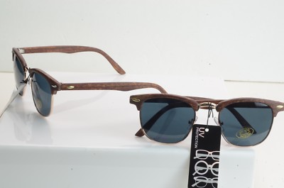 WHOLESALE LOT CELEBRITY WOODGRAIN LOOK FULL FRAME COLOR MIRROR LENS W 572-WD-CM