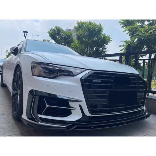 For Audi S6 A6 S-LINE 2019-22 Front Bumper Honeycomb Grill Fog Lamp Cover Grille - Picture 5 of 5