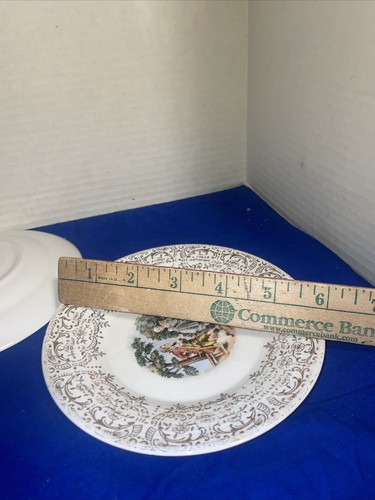 Beautiful Vintage Sebring Pottery Saucers set of 3-22 K Gold - Estate Find - Picture 9 of 10
