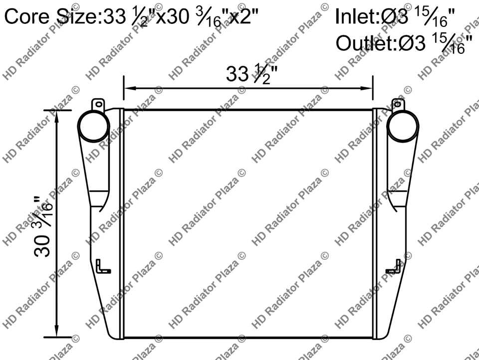 Enfriador de aire de carga para PeterBilt 320 335 357 359 377 378 379 385 386 387 Foto 2 de 4