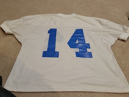 RARE VINTAGE 1999 DETROIT LIONS GAME ISSUED FOOTBALL JERSEY #14 Size 46 - Picture 6 of 8