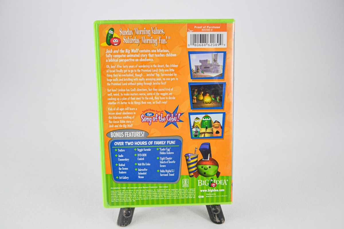 Veggie Tales Josh And The Big Wall DVD **Polished | eBay