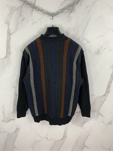 Suéter tejido espiga multicolor Carlo Colucci talla 50 - Imagen 8 de 12