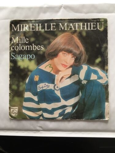 Vinyle, 45 Tours : MIREILLE MATHIEU, Mille colombes, Sagapo - Photo 1/4