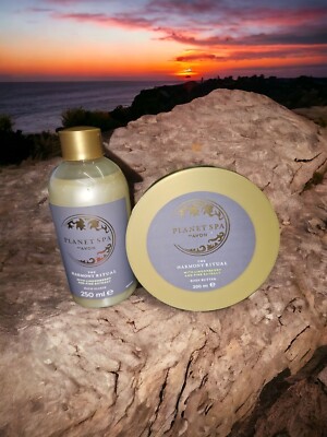 Avon Planet Spa Körperbutter+ Schaumbad Preiselbeeren Pinienkernen Geschenk Set