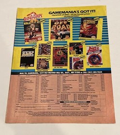 Gamemania Video Game Magazine Print Ad Nintendo Ninja Gaiden 2 NES Game Boy
