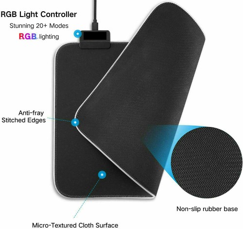 Rechargeable 2.4G Wireless Gaming Keyboard Mouse RGB Mice pad Combo RGB Backlit - Picture 12 of 33