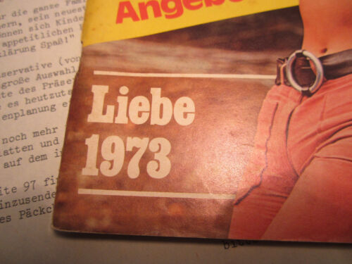 Beate Uhse Versandhaus Katalog 1973 !! Retro Vintage mit Anschreiben Liebe 1973 - Bild 2 von 10