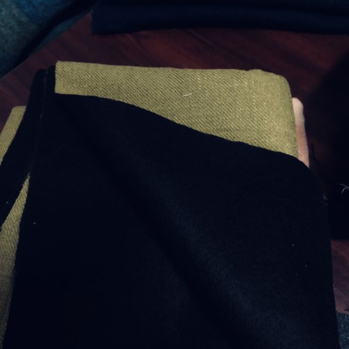 5 lbs Wool Blend Scraps Applique Crafts Slow Stitching Blue Green Black Brown - Picture 15 of 15