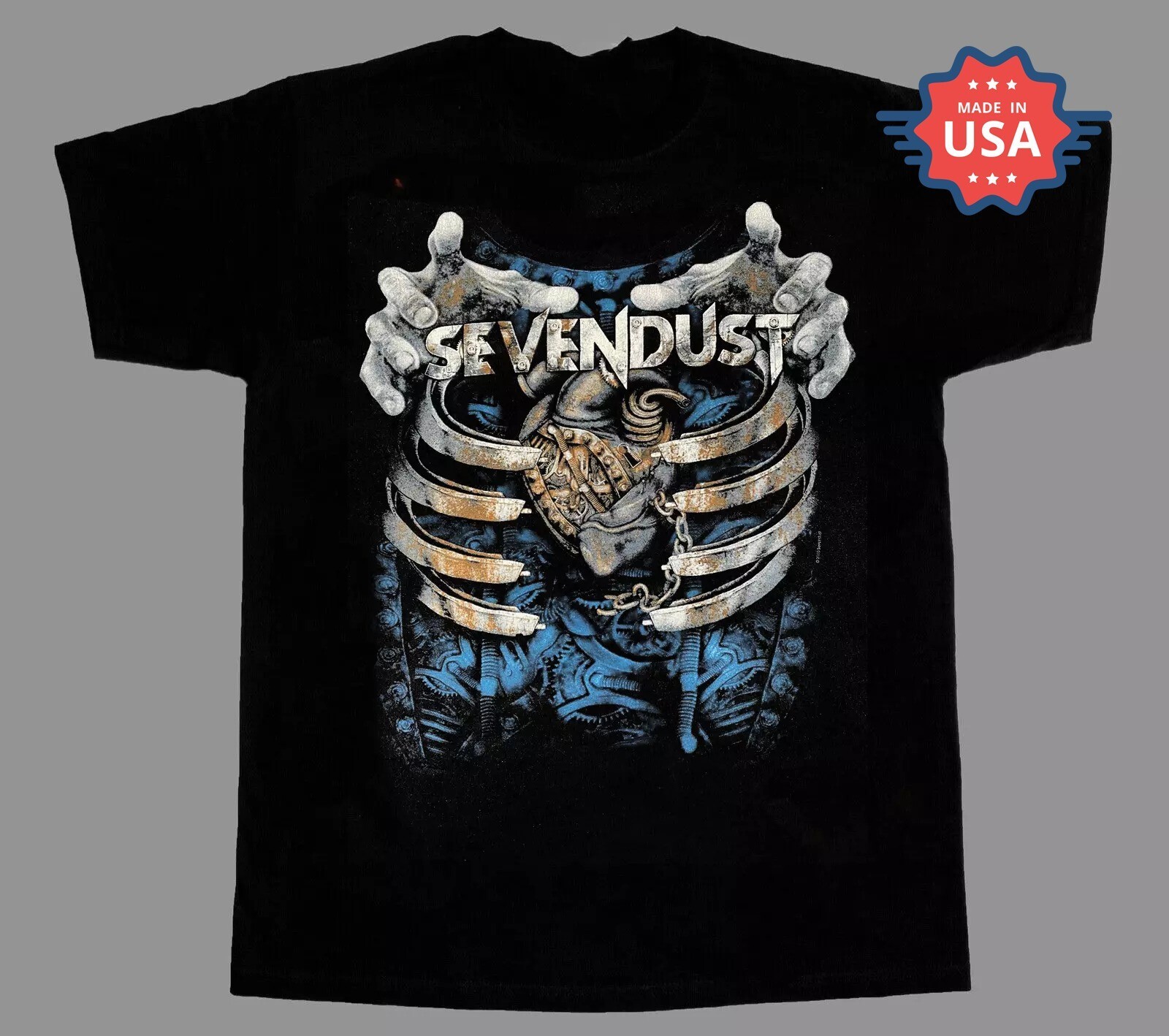 Rare Sevendust Band Gift For Fan Black S-2345XL Unisex T-shirt TT1579