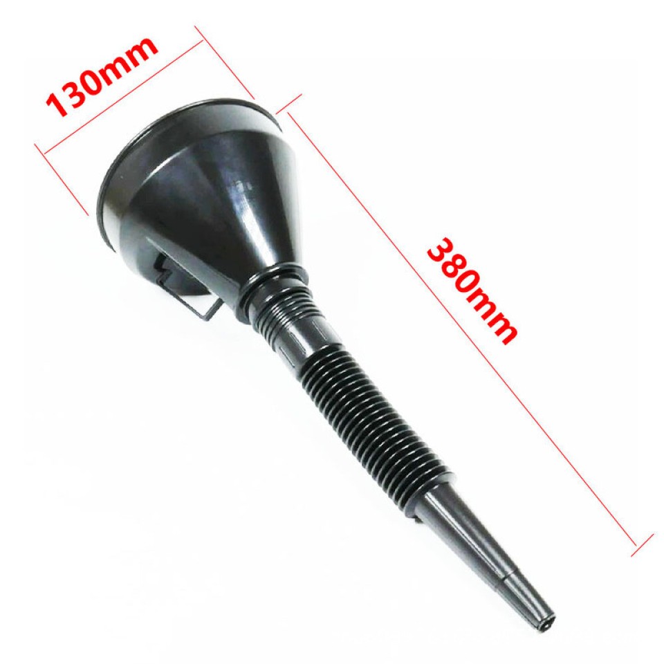 2x Large Flexible Spout Car Funnel Petrol Diesel Screen Wash Oil Fuel