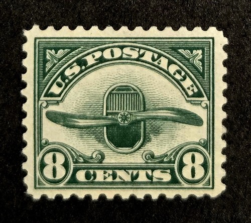 brimar: US Scott #C4 Mint (MNH, OG, VF-XF) RADIATOR PROPELLER 8¢, NH, SCV $47.50