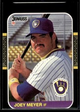 1987 Donruss #460 Joey Meyer Rookie Milwaukee Brewers