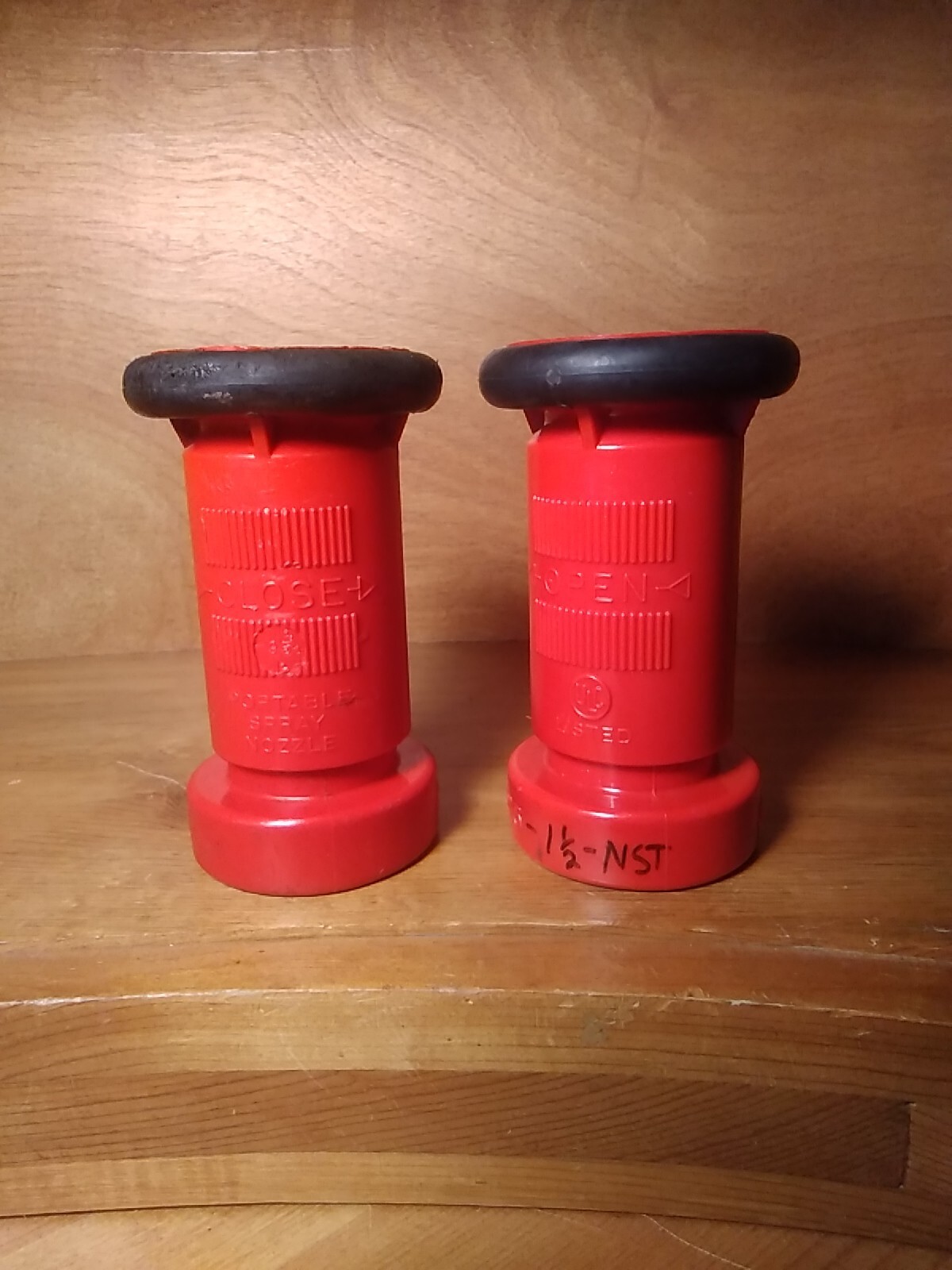 2 Lot Portable Fire Hose Nozzles 1-1/2