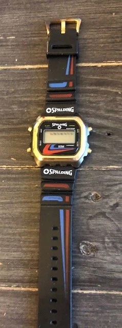 Reloj de cuarzo vintage Spalding 50M alarma cronógrafo para hombre Foto 4 de 4