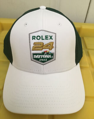 2022 Rolex 24 Hour at Daytona White Green Performance Hat From Race Track 