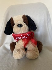 Dan Dee Valentine s Day Puppy Dog Plush KissMe Stuffed Animal W/ Bone Heart