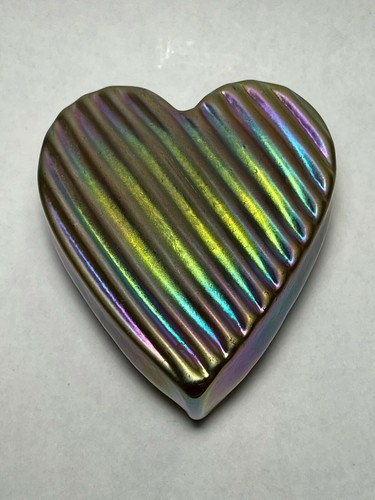 Robert Held Art Glass Heart Paperweight