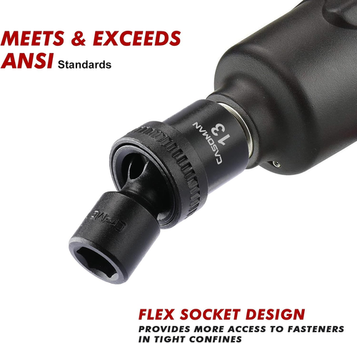 15 PCS 1/2" Drive Standard Universal Impact Socket Set, 6 Point, Metric,10-24Mm - Picture 7 of 8