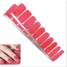 Jaysea Arts Nail Wraps - Color Coral Pink Street Nails Polish Art Strips - B4G1!