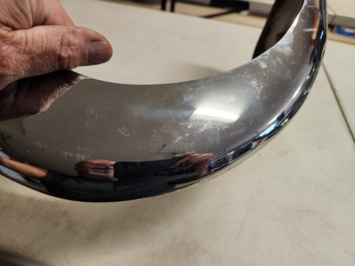 1956 Chevy Front Accessory Bumper Grill Guard Driver Curved End Wing Used - Picture 6 of 14