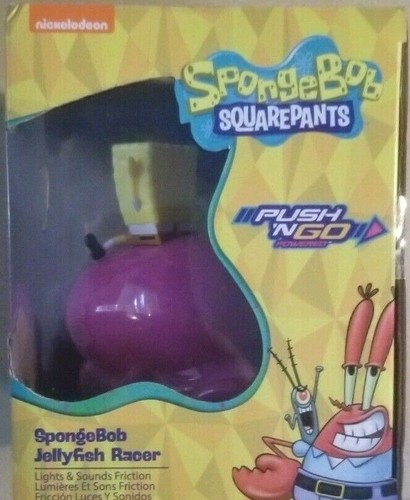 Nickelodeon Spongebob Squarepants Push N Go Light Up Jellyfish Racer Car NEW - Picture 3 of 3