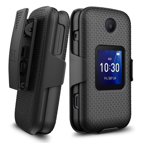 Rome Tech TCL Flip / TCL Flip Pro / Alcatel Go Flip 4 Shell Holster Combo Case - Picture 4 of 9