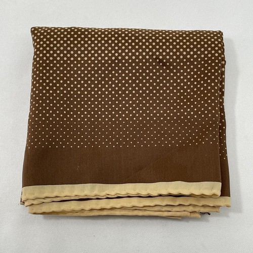 Vintage Robinson Golluber Handkerchief Polka Dots Hankie 21” Square Retro Japan